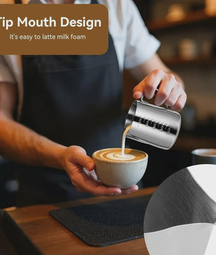 RVS Melkopschuimkan - Barista Kwaliteit voor Perfecte Latte Art