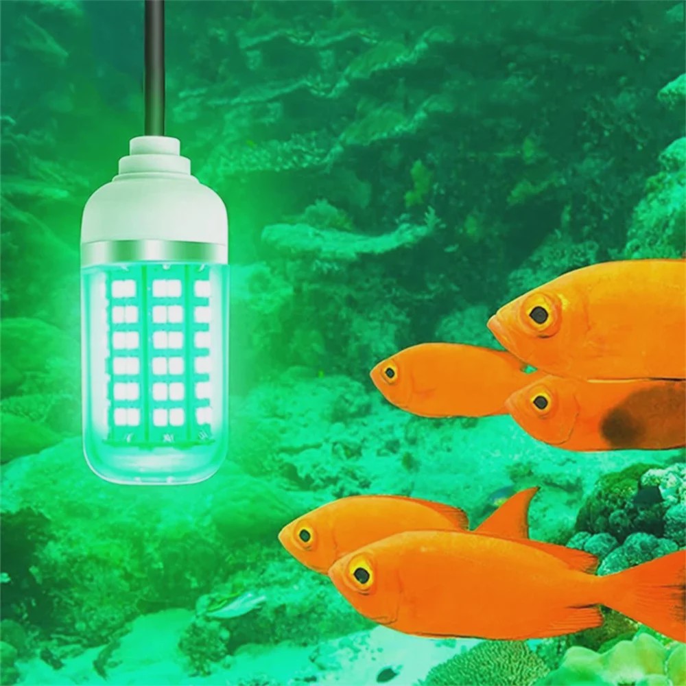 Waterdichte LED Visserslamp Onderwater - 12V AC/DC - Trekt Vis, Garnalen, Inktvis aan