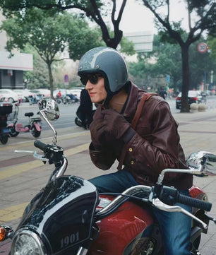 Retro Open Face Motorhelm 500TX - Compacte Vorm, Japanse/Koreaanse Stijl