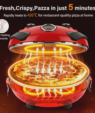 Elektrische Pizzaoven 12-inch met Dubbele Temperatuurregeling tot 420℃