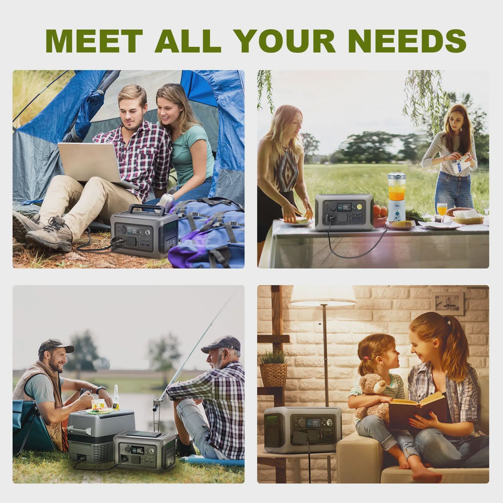 ALLPOWERS R600 Powerstation: 299Wh/600W LiFePO4 Accu voor Buiten, Camping & Thuis Backup (Optioneel Zonnepaneel)