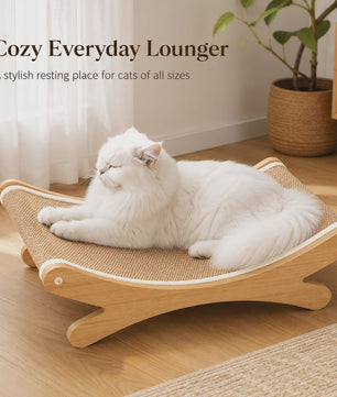 Houten Kattenkrabmeubel met Sisal Hangmat - Rust en Krabplezier