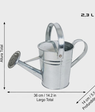 Vintage Gietijzeren Gieter - 2.3L & 5L - Roestvrij & Stijlvol voor Binnen & Buiten Tuinplanten