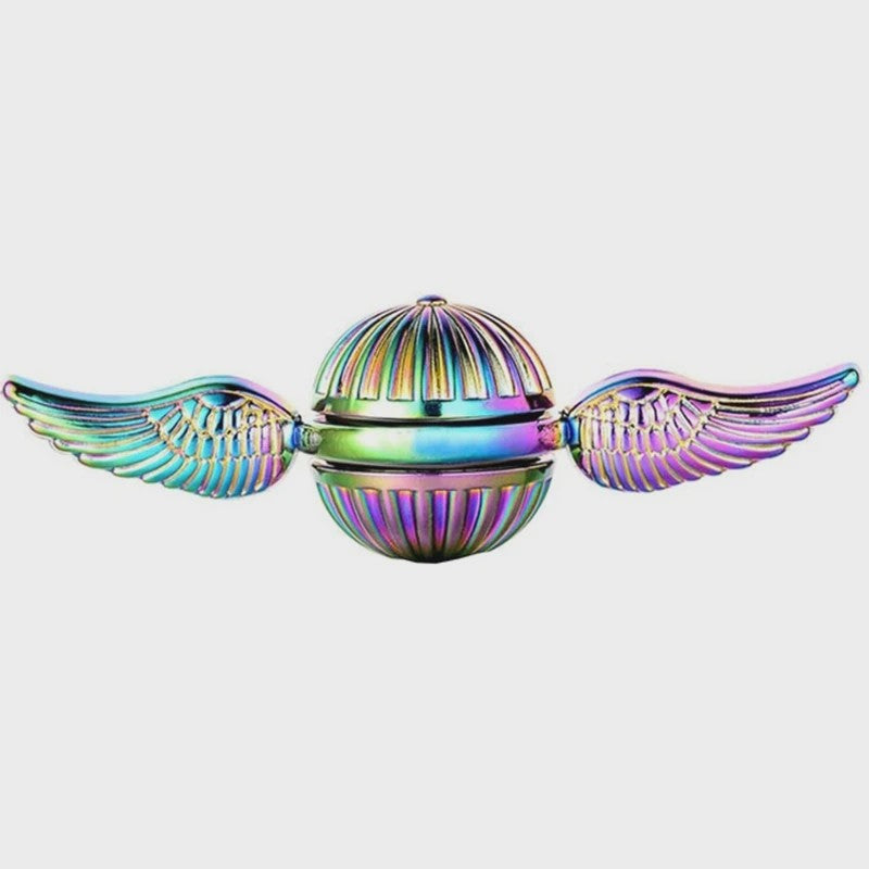 Gouden Snitch Fidget Spinner met Engelenvleugels - Antistress Speelgoed voor Kinderen