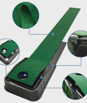 Golf Putting Mat met Automatische Bal Retour - Oefen je Putt Slag Thuis