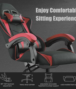 Ergonomische Gaming PC Stoel - Ademend Bureau & Computer Stoel met Lendesteun