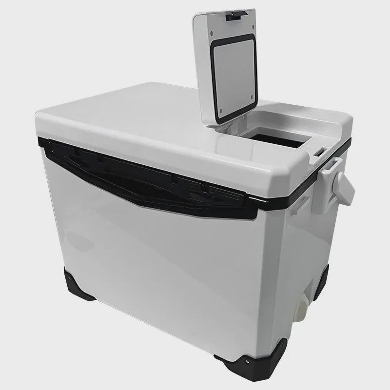 Robuuste Koelbox Visbox Outdoor - Diverse Maten 10L t/m 48L met Draaggreep & Luchtgaten