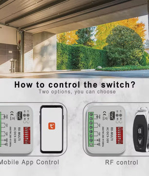 Universele WIFI Ontvanger 280-915MHz voor Garagedeur & Poortmotor - Tuya Compatibel