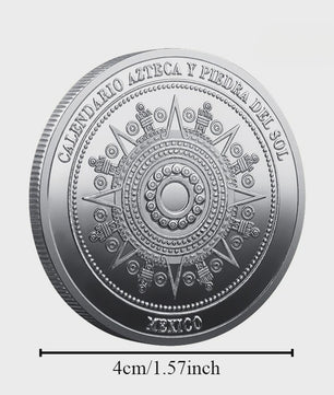 Maya Kalender Munt - Azteken Souvenir Coin Mexico