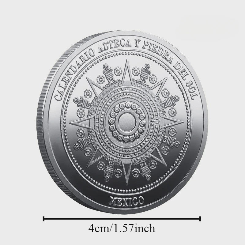 Maya Kalender Munt - Azteken Souvenir Coin Mexico