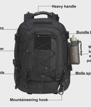60L Militaire Tactische Rugzak - Molle Assault Rucksack voor Outdoor, Reizen, Wandelen & Jagen