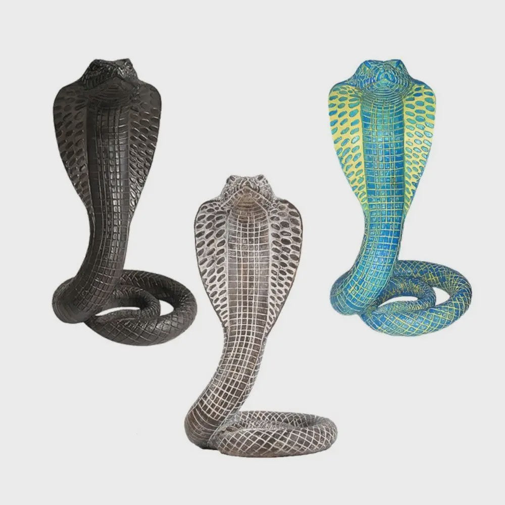 Levensechte Cobra Model Figuur - Hars Ornament voor Kinderen & Decoratie