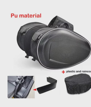 Universele Motor Zadel Tassen Set - Waterdicht, Uitbreidbaar & Helm Opslag