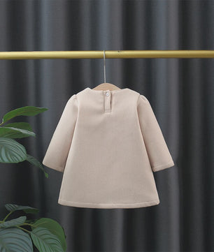 Schattige Baby Meisjes Jas - Wolmix met Strik - Herfst/Winter