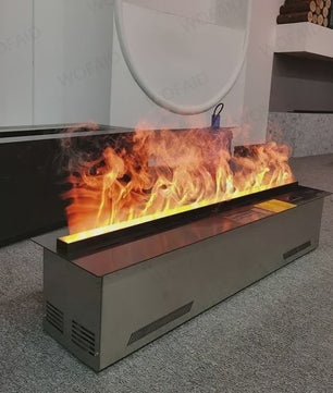 3D Waterdamp Sfeerhaard met Afstandsbediening en Kleurrijke Vlammen