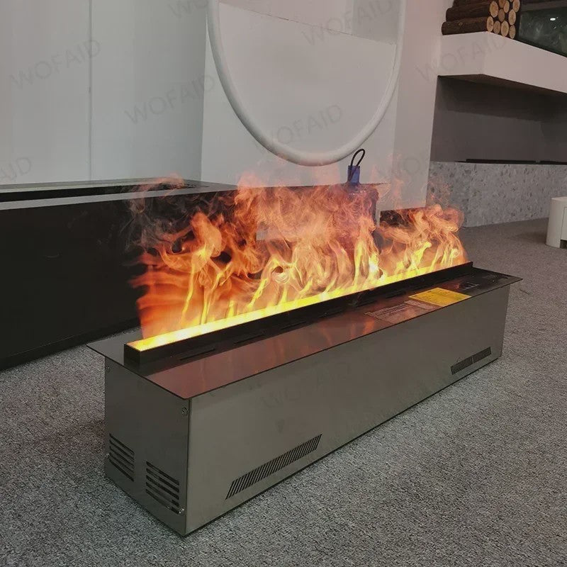 3D Waterdamp Sfeerhaard met Afstandsbediening en Kleurrijke Vlammen