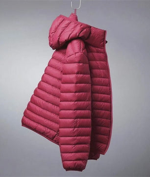 Lichte Heren Winterjas met Capuchon - Strak Design & Warmte