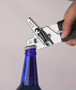 Multifunctionele RVS Blikopener & Flesopener - Keuken Gadget