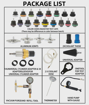 Professionele Koelsysteem Druk & Vacuüm Tester Kit - Lekdetector Auto Radiator