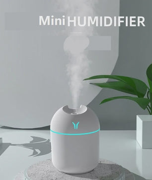 Mini USB Luchtbevochtiger & Aroma Diffuser met LED Kleurenlamp - Stille Werking