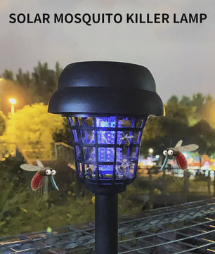 4x Solar Muggenlamp 2-in-1 Insectendoder Tuin Buiten Waterdicht