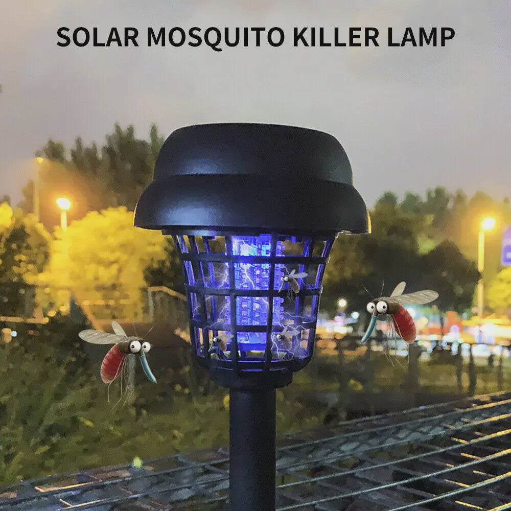 4x Solar Muggenlamp 2-in-1 Insectendoder Tuin Buiten Waterdicht