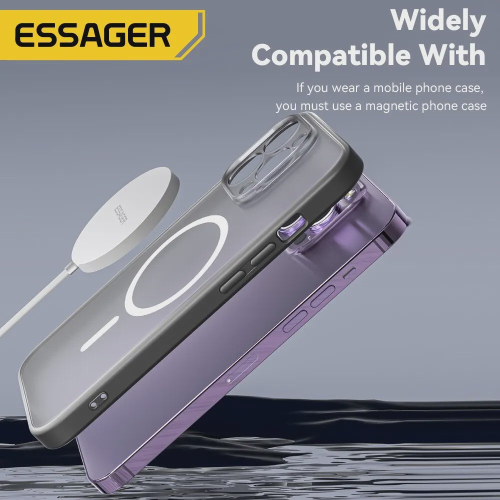 Essager 15W Magnetische Draadloze Snellader - Snel Laden voor iPhone 14/13/12 Pro Max & Xiaomi