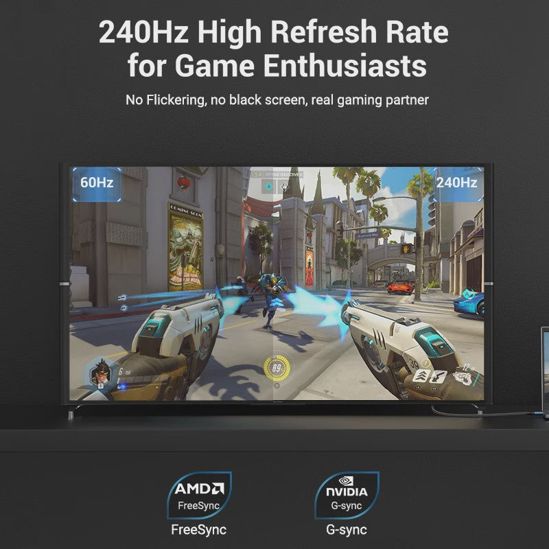 Vention 8K DisplayPort 1.4 Kabel - 4K@144Hz, 32.4Gbps, HDR, G-Sync/FreeSync