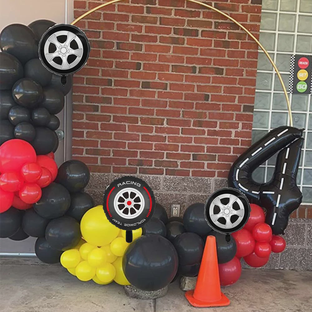 Grote Raceauto Nummer Ballonnen Set - Perfect voor Verjaardagen en Feesten