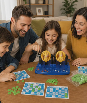 Klassiek Bingo Loto & Tombola Spel - Complete Set met 90 Ballen en 48 Kaarten