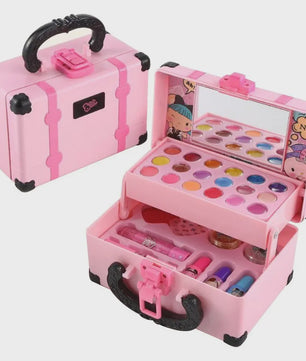 Prinsessen Make-up Koffer Speelset voor Kinderen - Veilige Kinderspeelgoed Make-up met Oogschaduw, Lippenstift en Nagellak