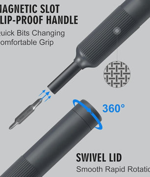 27-in-1 Precisie Schroevendraaierset - Magnetische Bits & Penstijl Reparatiekit
