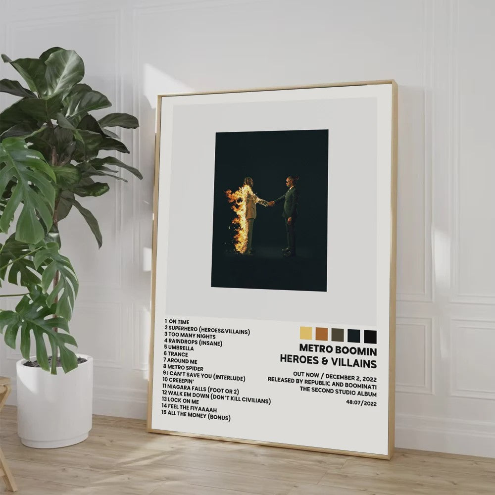 Canvas Poster: Drake & Eminem Album Covers - Hip Hop Wall Art
