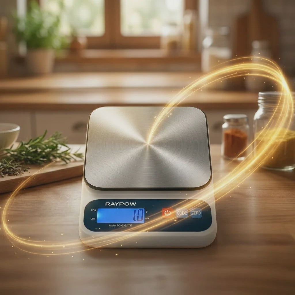 Digitale Keukenweegschaal - 10kg, Roestvrij Staal, Backlit Display & Tare Functie