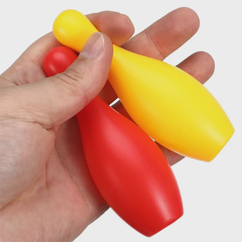 Kleurrijke Plastic Bowling Set voor Binnen en Buiten - 10 Pins & 2 Ballen