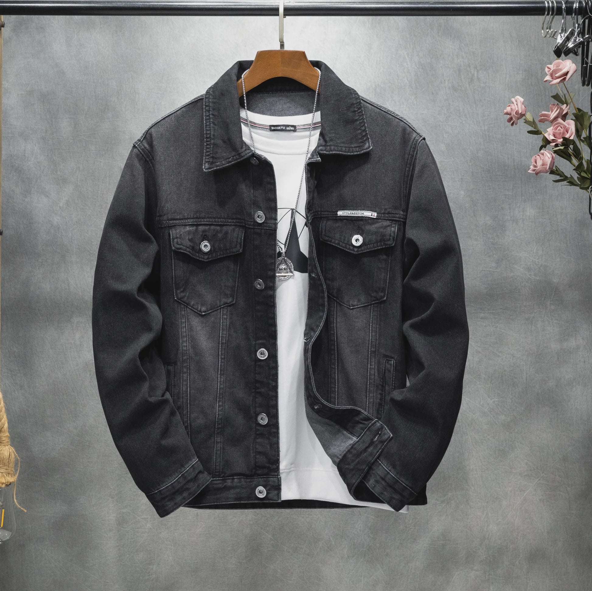 Herren Denim Werkjas - Vintage Stijl Herfst/Winter