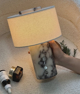 Luxe Marmeren Tafellamp Draagbaar & Oplaadbaar - Scandinavisch Design