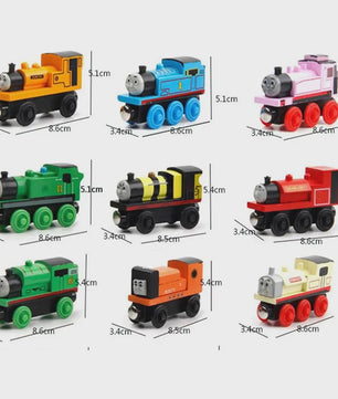 Houten Trein Speelgoed Set: Thomas & Friends Karakters en Rijtuigen