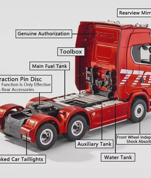RC Tractor Truck Scania 770S 1:18 - Officieel Gelicenseerd met Licht & Geluid