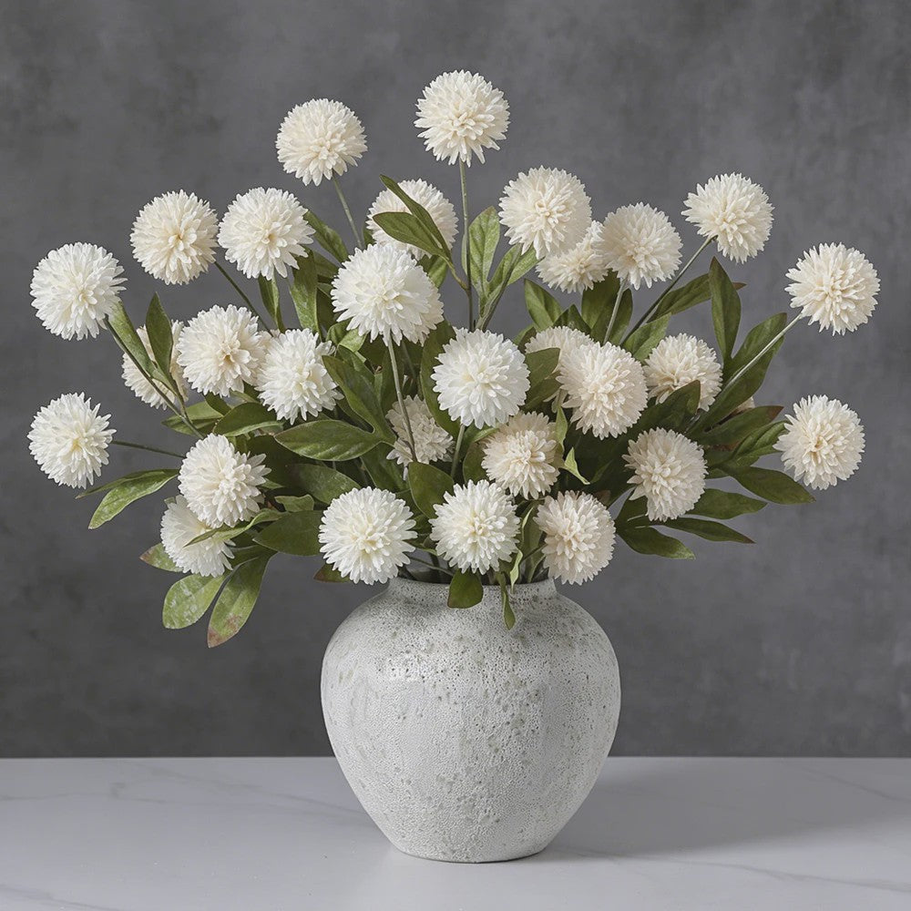 Zijden Kunstbloemen Stelen (70cm) - 4 Bloemhoofden Daisy/Paardenbloem voor Decoratie
