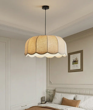 Scalloped Stof Hanglamp - Scandinavische Stijl - Woonkamer, Slaapkamer, Restaurant