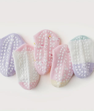 5 Paar Antislip Sokken Kinderen - Unicorn & Hartjes - Zacht & Comfortabel