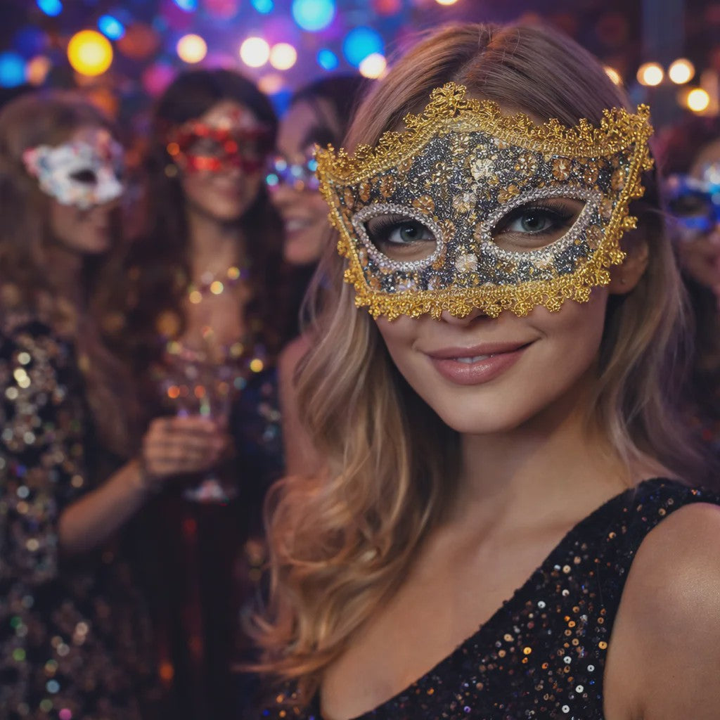 Luxe Venetiaans Masker - Half Gezicht Feest & Festival Accessoire