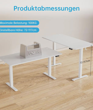 Elektrisch In hoogte Verstelbaar Bureau met Geheugenfunctie - Ergonomisch en Stil