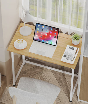 Opvouwbaar Bureau met Wielen en Opbergruimte - 80x45cm - Compact Werkstation