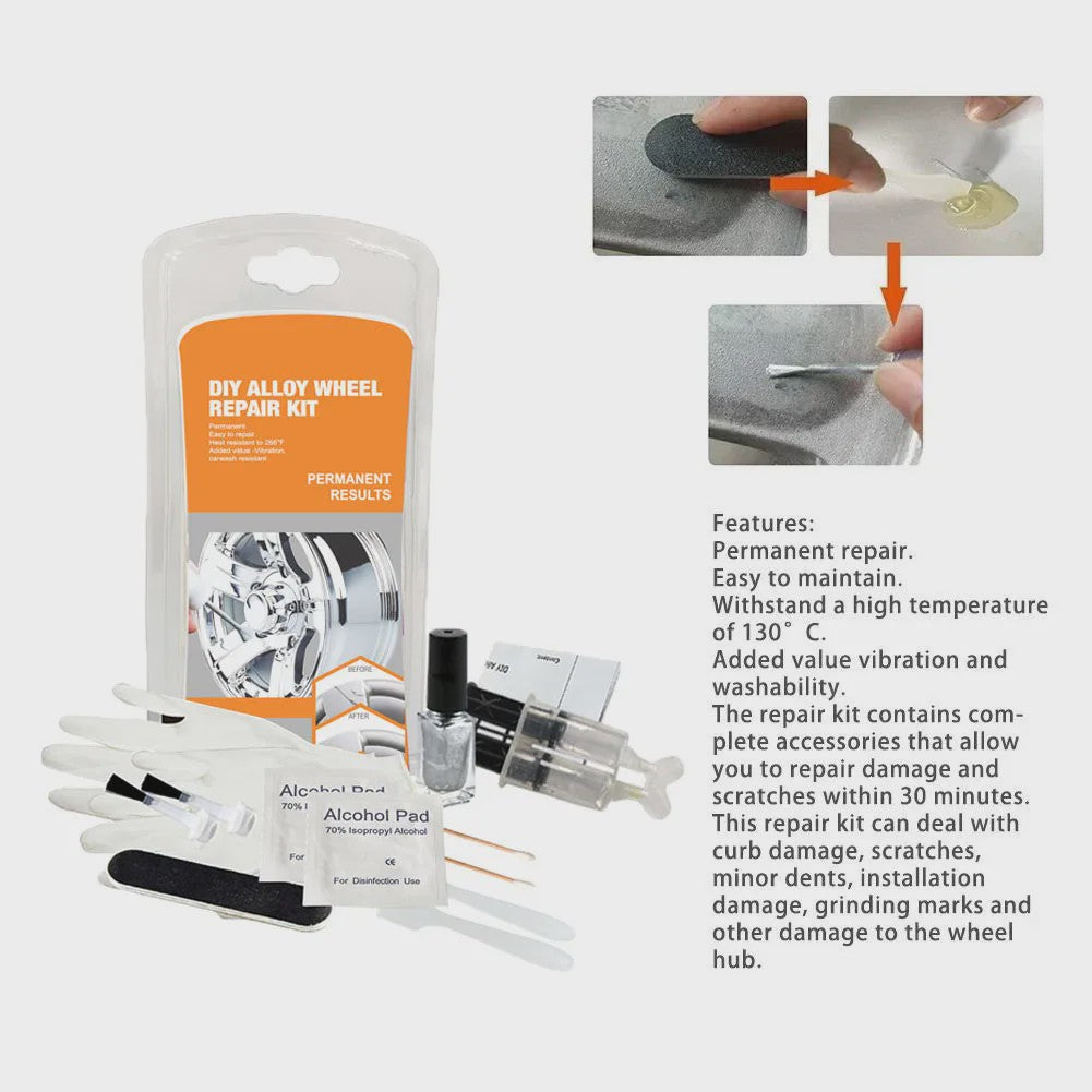 Reparatieset voor Velgen: Herstel Krassen en Schade aan Alloy Velgen