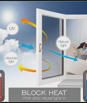 Privacy Raamfolie Spiegel Effect - Zonwerend, Warmte- en UV-bescherming