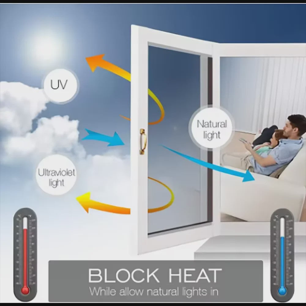 Privacy Raamfolie Spiegel Effect - Zonwerend, Warmte- en UV-bescherming