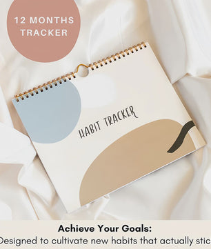 Motiverende Habit Tracker Kalender & Journal - 12 Maanden OngeДата, Plan Je Doelen