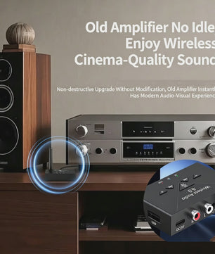 Draadloze Bluetooth 6.0 Audio Ontvanger met AUX, RCA & USB - HIFI Stereo voor Auto en Speaker